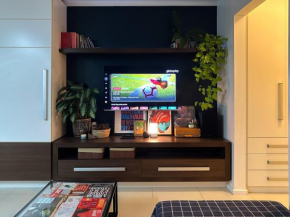 Apartamento com banheira em área boêmia de Florianópolis